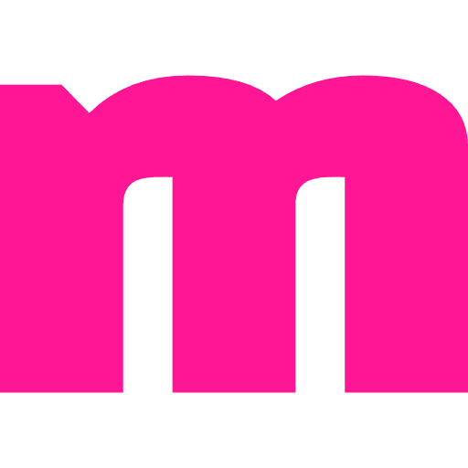 Letter M Lowercase Pink Transparent Icon in SVG, PNG formats