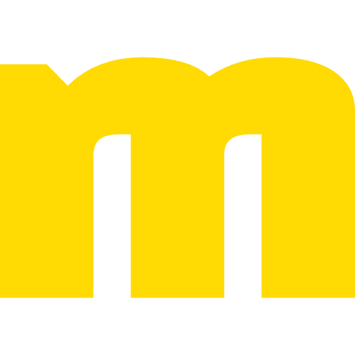 Letter M Lowercase Yellow Transparent Icon in SVG, PNG formats