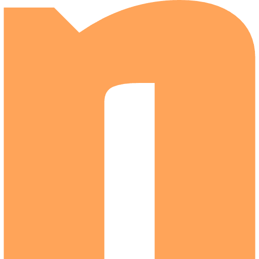 Letter N Lowercase Light Orange Transparent Icon in SVG, PNG formats