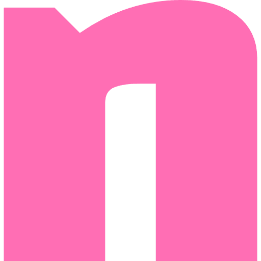 Letter N Lowercase Light Pink Transparent Icon in SVG, PNG formats