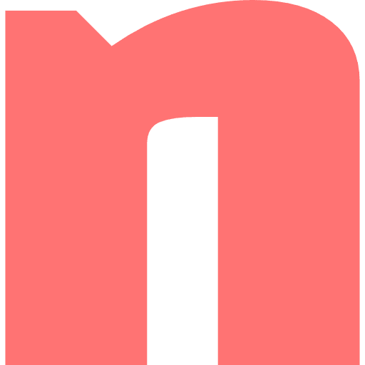 Letter N Lowercase Light Red Transparent Icon in SVG, PNG formats