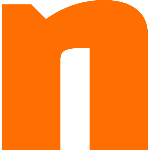 Letter N Lowercase Orange Transparent Icon in SVG, PNG formats