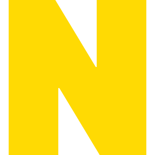 Letter N Yellow Transparent Icon in SVG, PNG formats