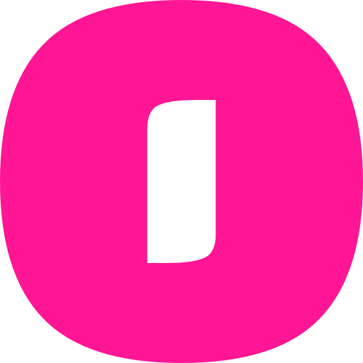 Letter O Lowercase Pink Transparent Icon in SVG, PNG formats