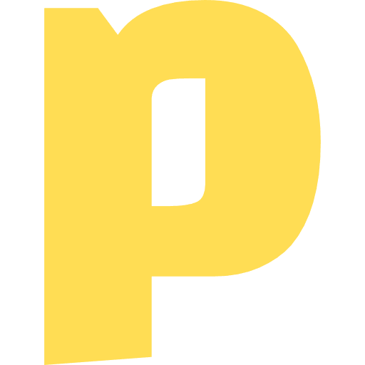 Letter P Lowercase Light Yellow Transparent Icon in SVG, PNG formats