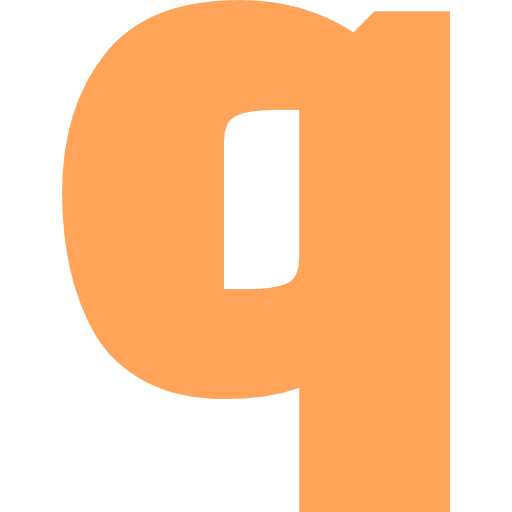 Letter Q Lowercase Light Orange Transparent Icon in SVG, PNG formats