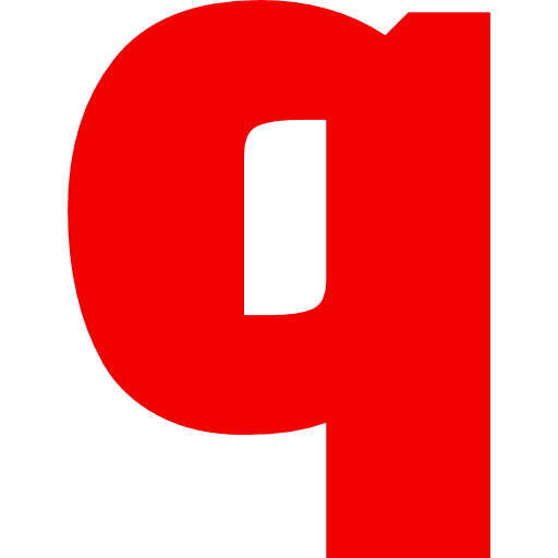 Letter Q Lowercase Red Transparent Icon in SVG, PNG formats
