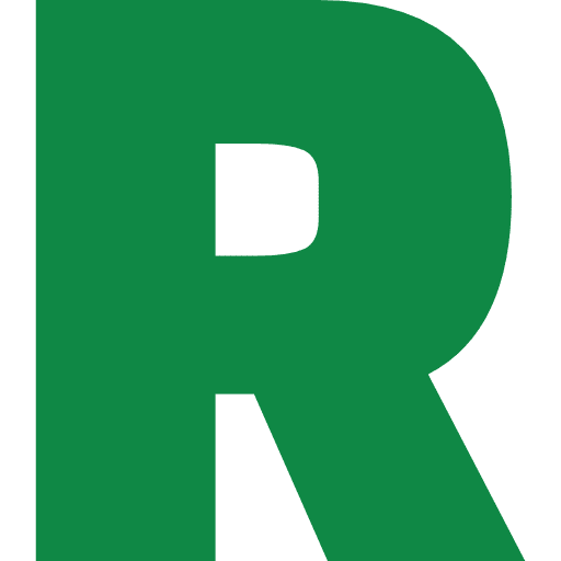 Letter R Green Transparent Icon in SVG, PNG formats