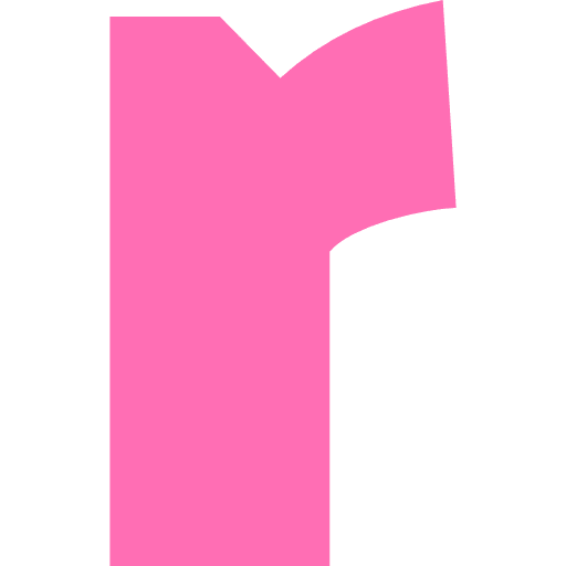 Letter R Lowercase Light Pink Transparent Icon in SVG, PNG formats