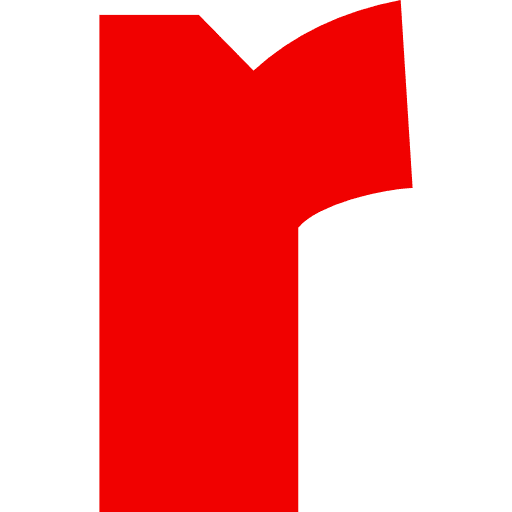 Letter R Lowercase Red Transparent Icon in SVG, PNG formats