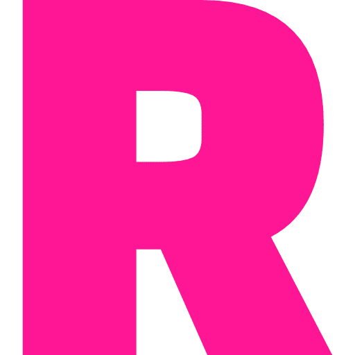 Letter R Pink Transparent Icon in SVG, PNG formats