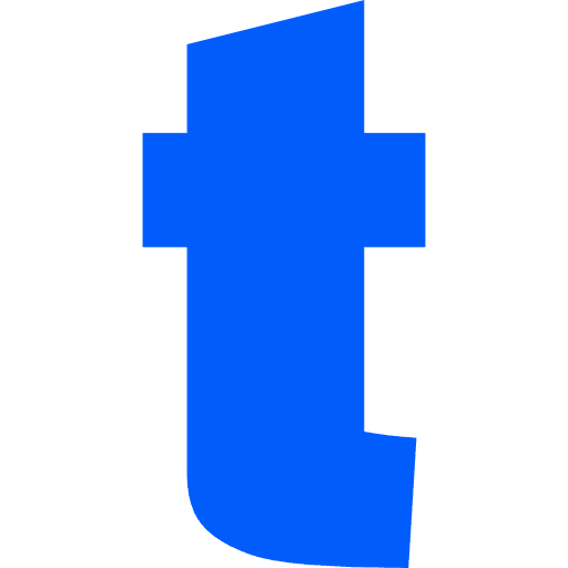 Letter T Lowercase Blue Transparent Icon in SVG, PNG formats