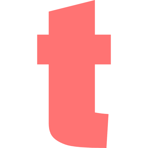 Letter T Lowercase Light Red Transparent Icon in SVG, PNG formats