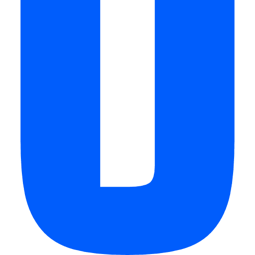 Letter U Blue Transparent Icon SVG Vector & PNG Free Download | UXWing