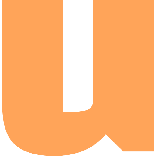 Letter U Lowercase Light Orange Transparent Icon in SVG, PNG formats
