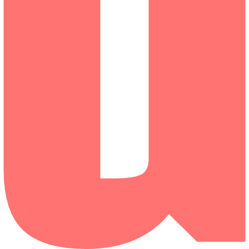 Letter U Lowercase Light Red Transparent Icon in SVG, PNG formats