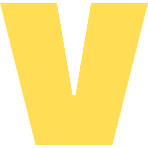 Letter V Lowercase Light Yellow Transparent Icon in SVG, PNG formats