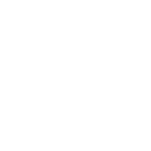 Letter V Lowercase White Icon in SVG, PNG formats
