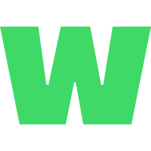 Letter W Lowercase Light Green Transparent Icon in SVG, PNG formats