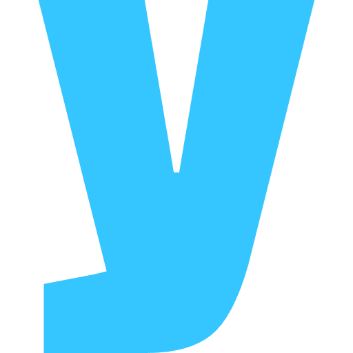 Letter Y Lowercase Light Blue Transparent Icon in SVG, PNG formats