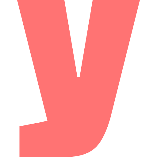 Letter Y Lowercase Light Red Transparent Icon in SVG, PNG formats