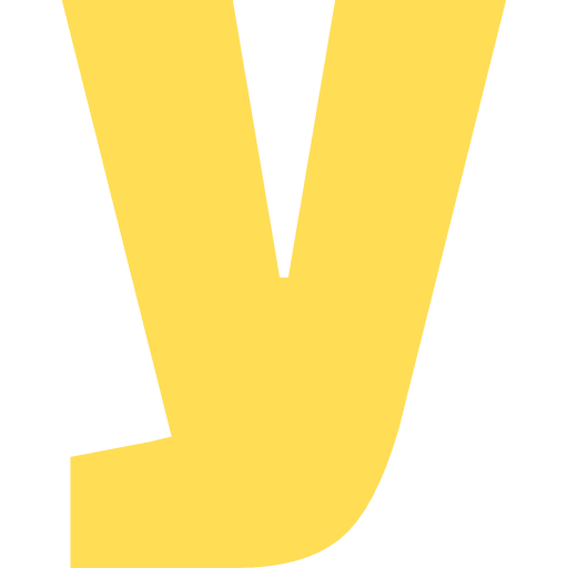 Letter Y Lowercase Light Yellow Transparent Icon in SVG, PNG formats