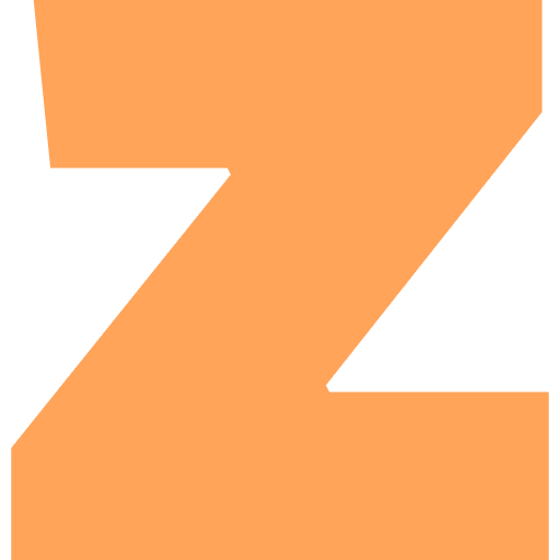 Letter Z Lowercase Light Orange Transparent Icon in SVG, PNG formats