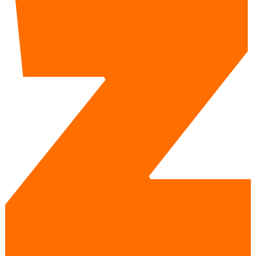 Letter Z Lowercase Orange Transparent Icon in SVG, PNG formats