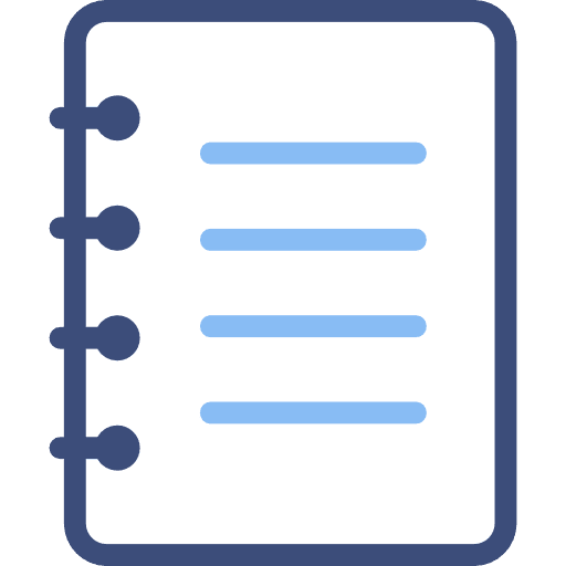 Note Book Dual Tone Icon in SVG, PNG formats