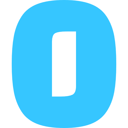 Number 0 Light Blue Transparent Icon in SVG, PNG formats