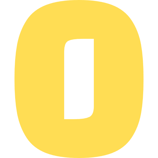 Number 0 Light Yellow Transparent Icon in SVG, PNG formats