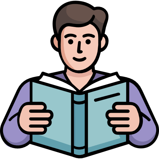 Reading Book Icon in SVG, PNG formats
