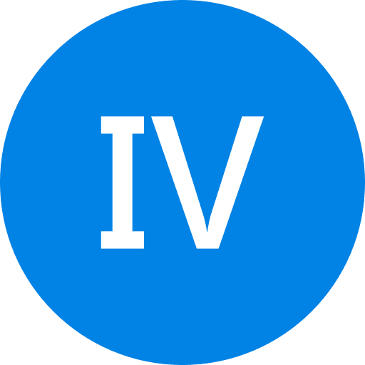 Roman Number Four Round Blue Icon in SVG, PNG formats