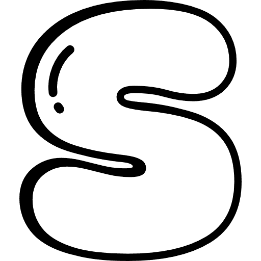 S Bubble Letter Lowercase Icon in SVG, PNG formats