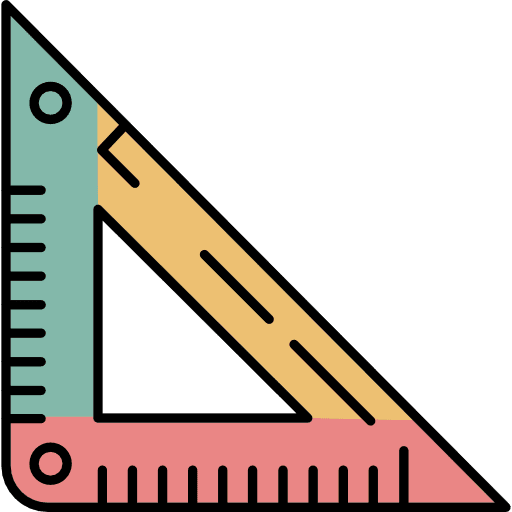 Triangular Math Tool Icon in SVG, PNG formats