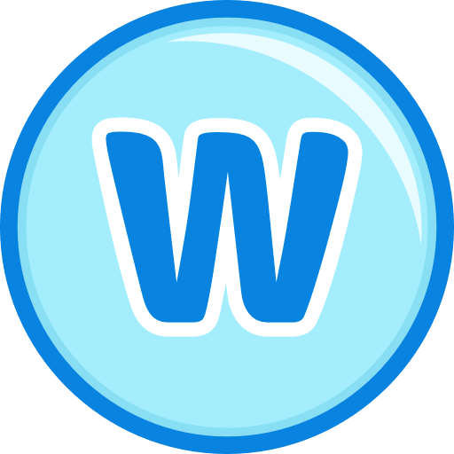 W Alphabet Round Color Icon in SVG, PNG formats