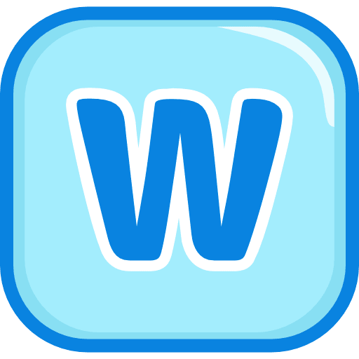 W Alphabet Square Icon in SVG, PNG formats