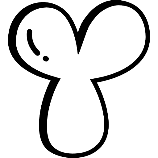 Y Bubble Letter Icon in SVG, PNG formats