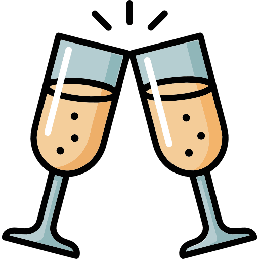 Champagne Toast Icon in SVG, PNG formats