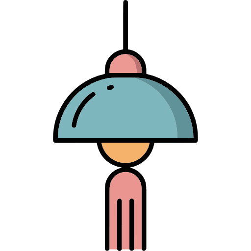 Decorative Hanging Lamp Icon in SVG, PNG formats