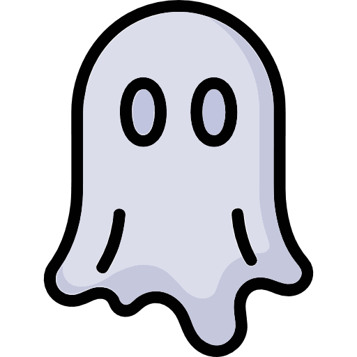 Halloween Ghost Icon in SVG, PNG formats