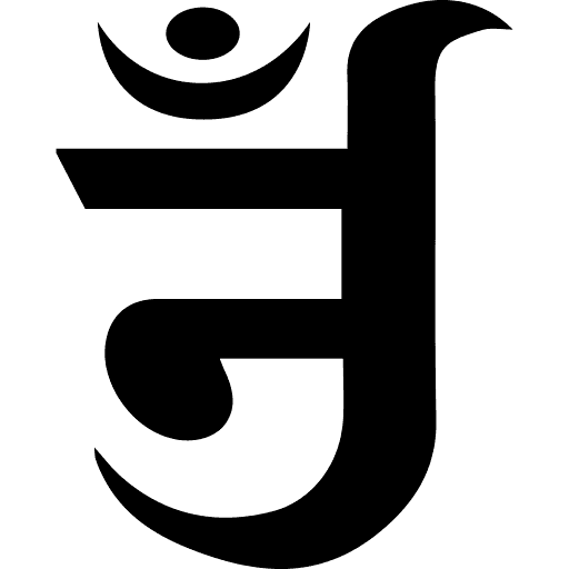 Jain Om Black Icon in SVG, PNG formats