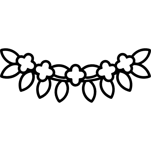 Toran Decoration Outline Icon in SVG, PNG formats