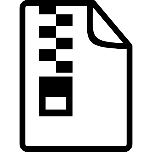 Archive File Outline Icon in SVG, PNG formats