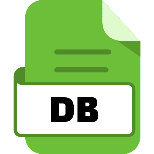 File DB Color Green Icon in SVG, PNG formats