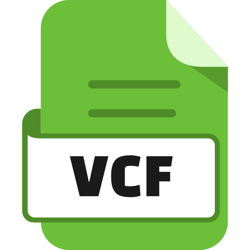 File VCF Color Green Icon in SVG, PNG formats