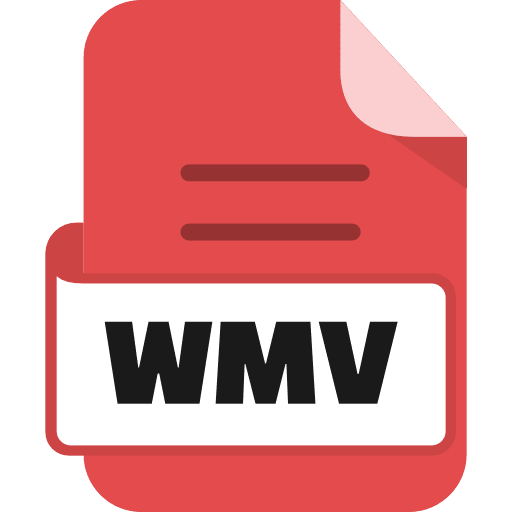 File WMV Color Red Icon in SVG, PNG formats