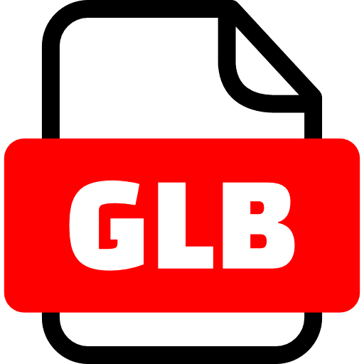 GLB File Format Icon in SVG, PNG formats
