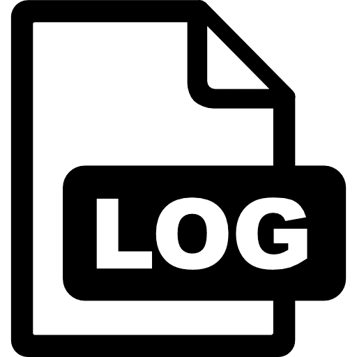 LOG File Icon in SVG, PNG formats