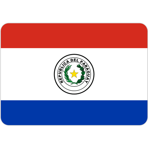 Paraguay National Flag Icon in SVG, PNG formats